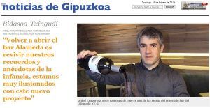 MIKEL TXAPARTEGI, SOMMELIER DEL RESTAURANTE Y DE LA TABERNA ALAMEDA DE HONDARRIBIA