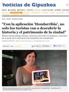 «CON LA APLICACIÓN ‘HONDARRIBIA’, NO SOLO LOS TURISTAS VAN A DESCUBRIR LA HISTORIA Y EL PATRIMONIO DE LA CIUDAD»